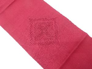 ドロンワーク　菱模様名古屋帯